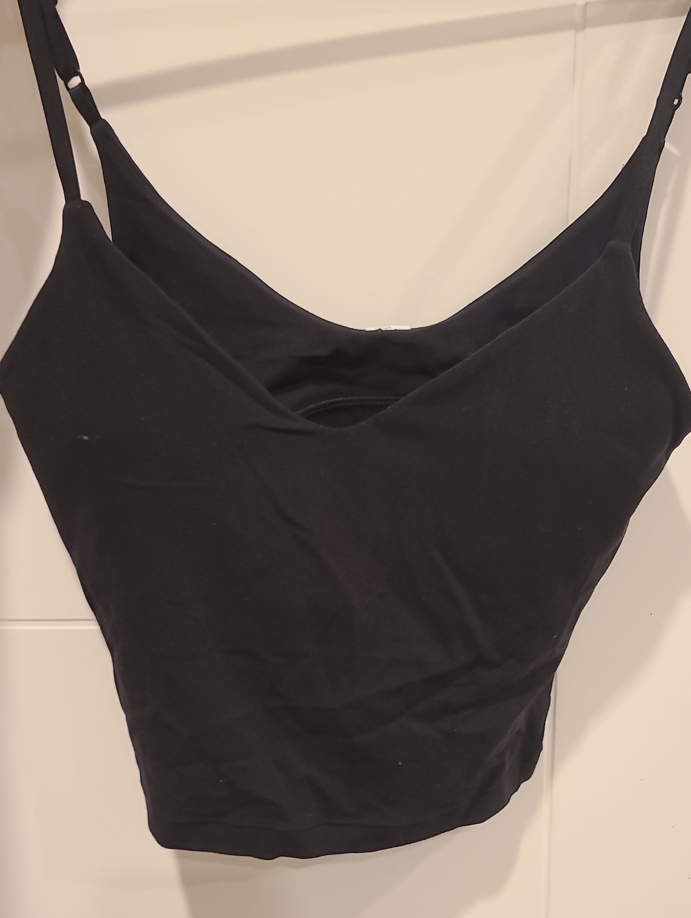 Lululemon Cropped Align Size 4 Black Tank Top